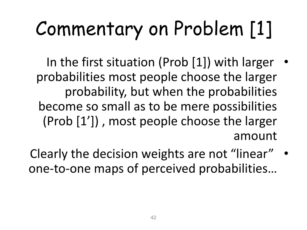 commentary on problem 1