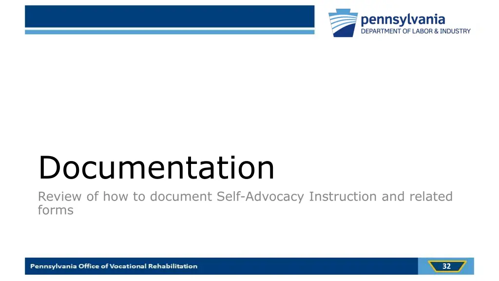 documentation review of how to document self