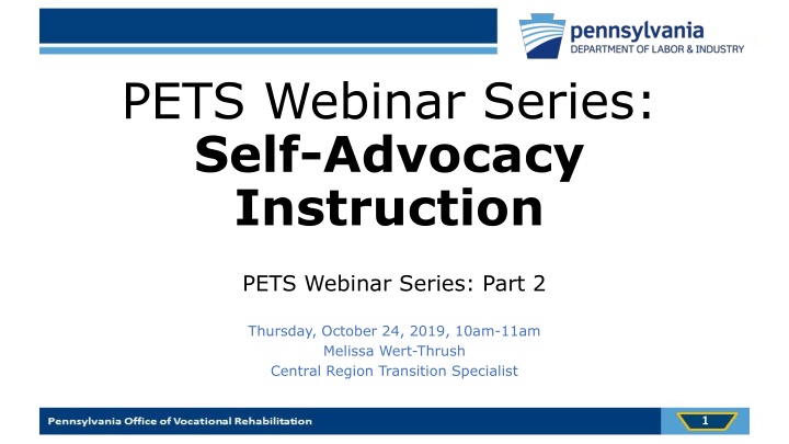 pets webinar series self advocacy instruction