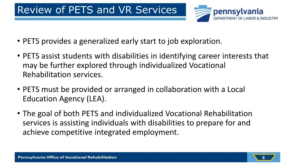 review of pets and vr services