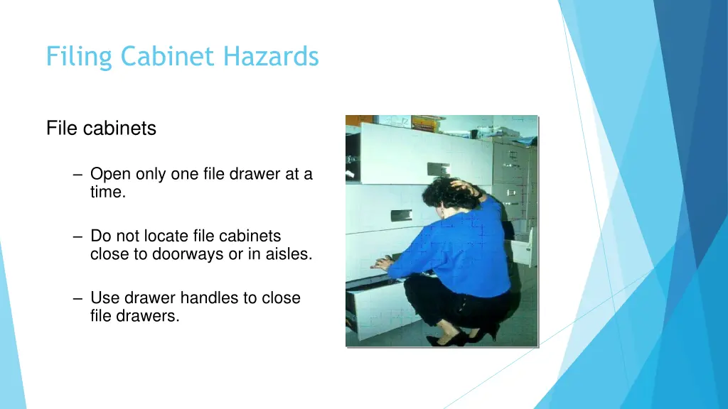 filing cabinet hazards