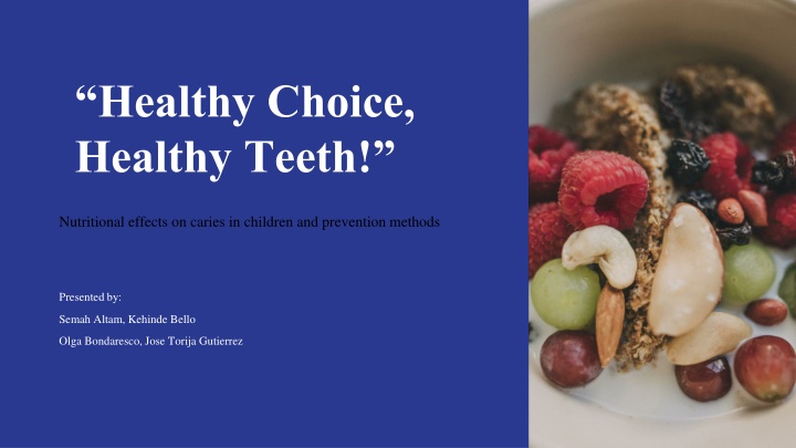 healthy choice healthy teeth