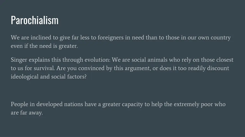 parochialism