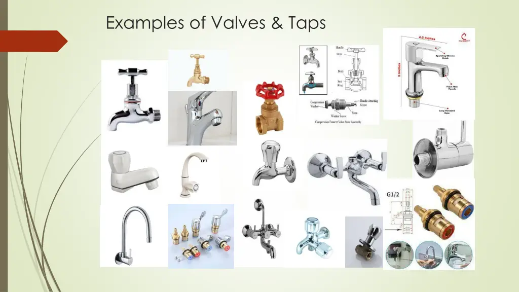 examples of valves taps
