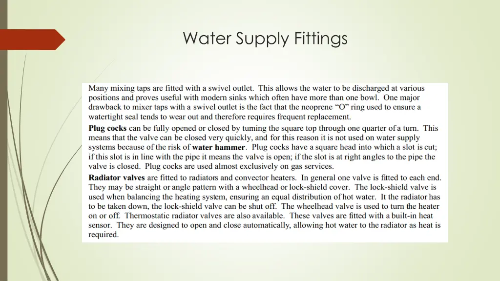 water supply fittings 2
