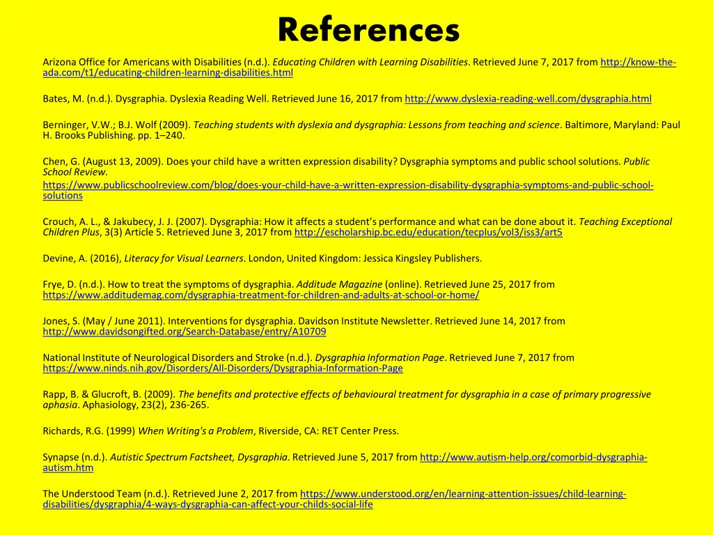 references