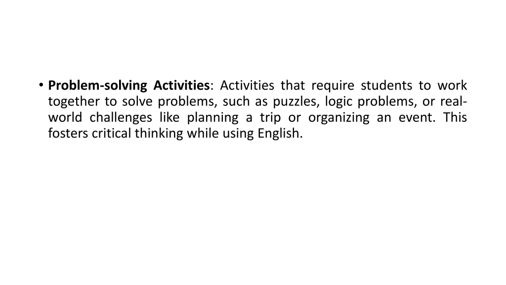 problem solving activities activities that