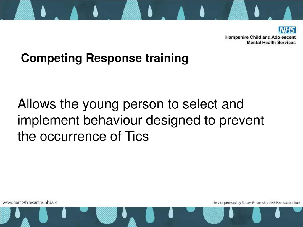 competing response training