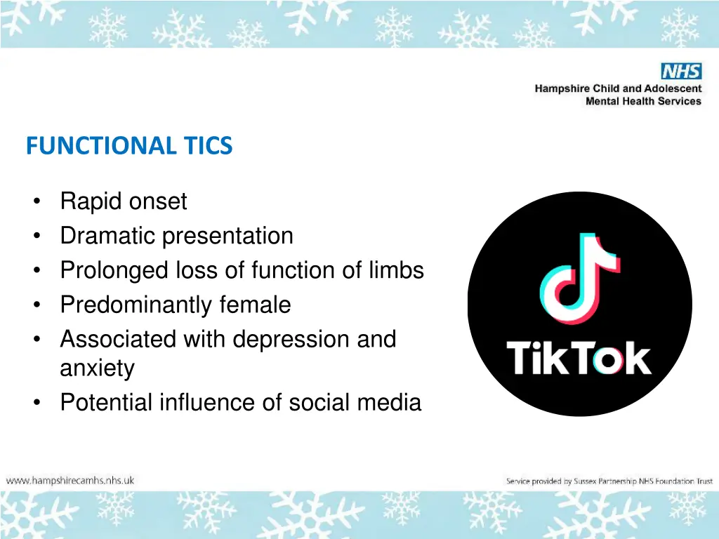 functional tics