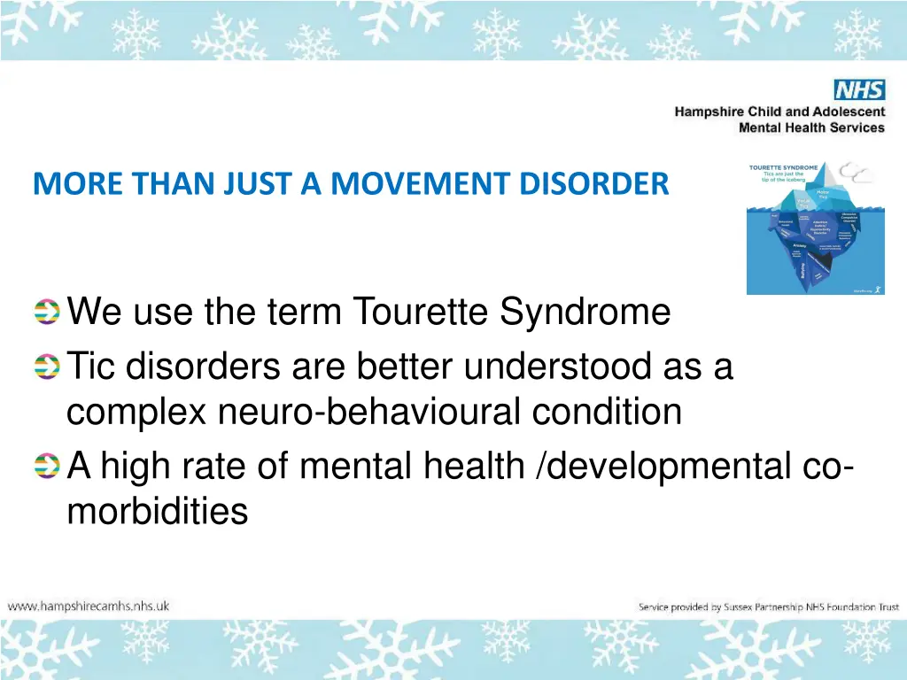 more than just a movement disorder