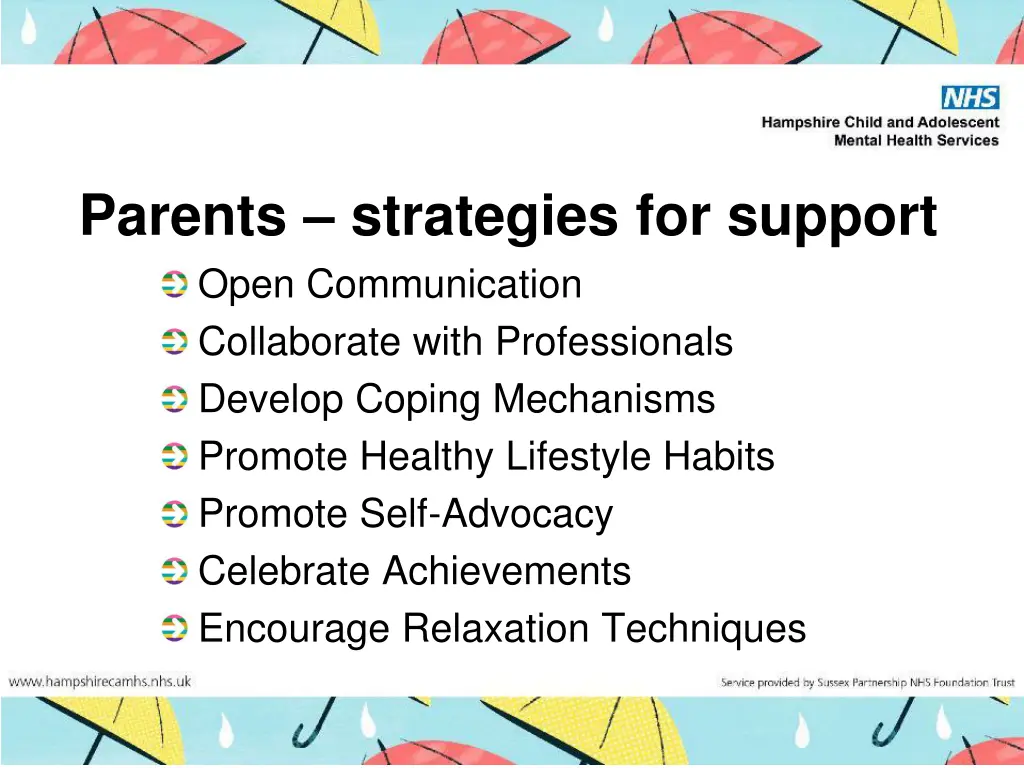 parents strategies for support open communication