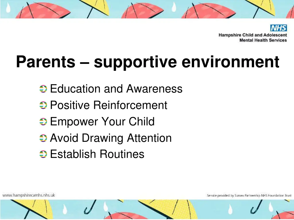 parents supportive environment
