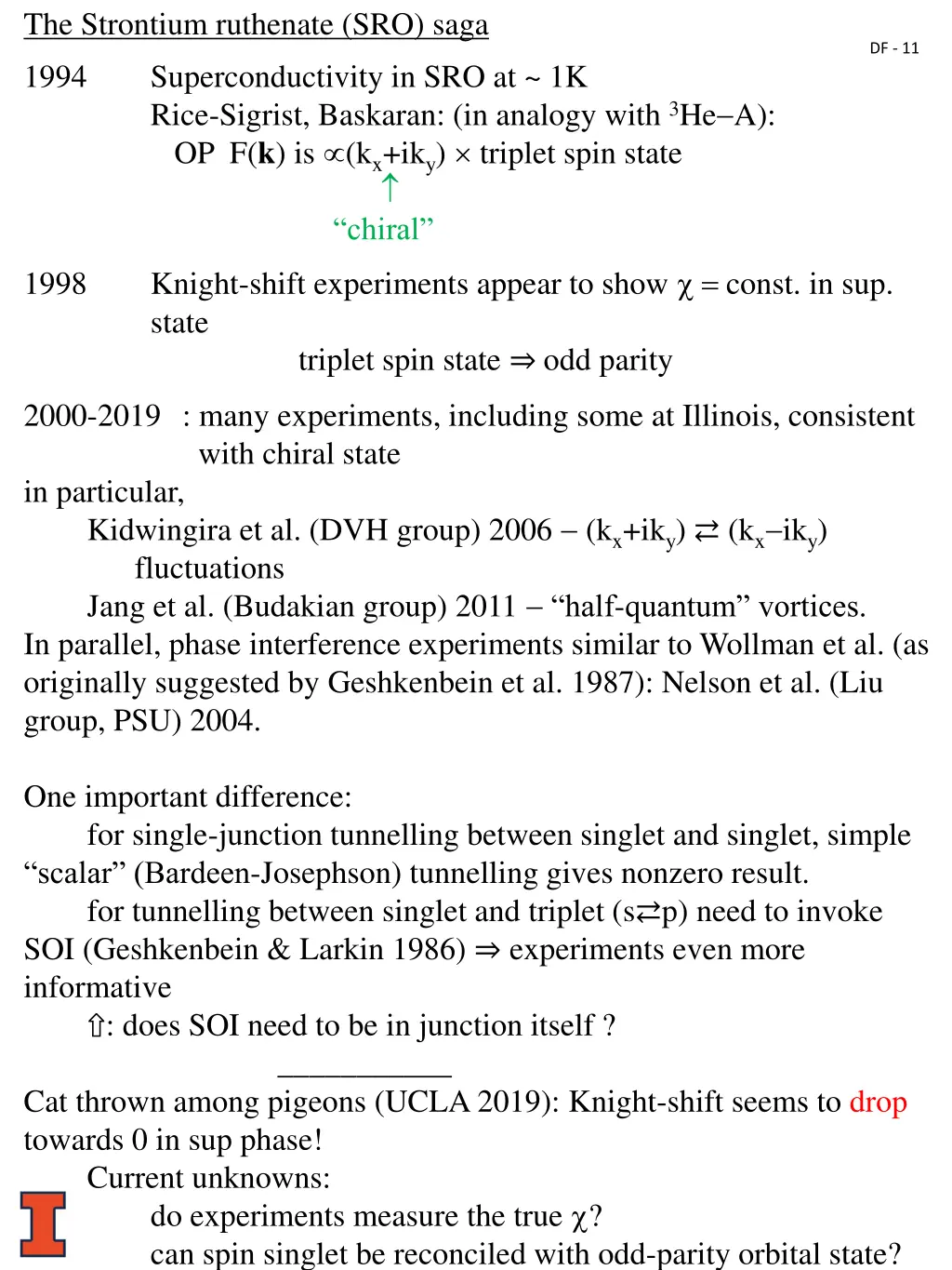 the strontium ruthenate sro saga