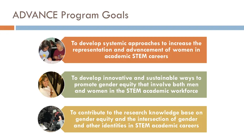 advance program goals
