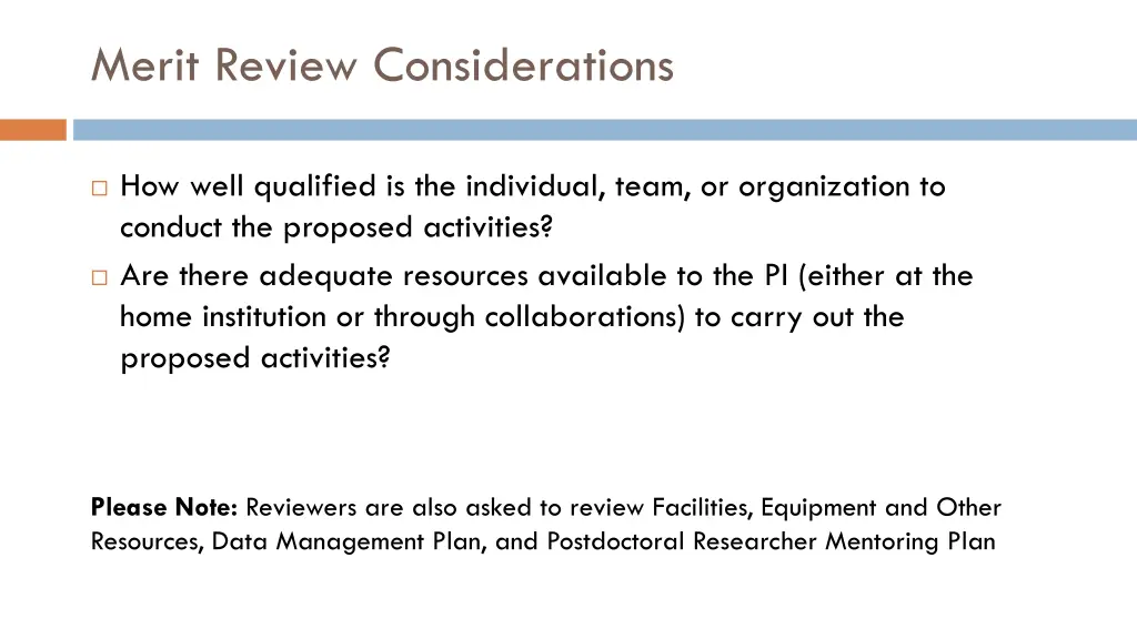 merit review considerations 1