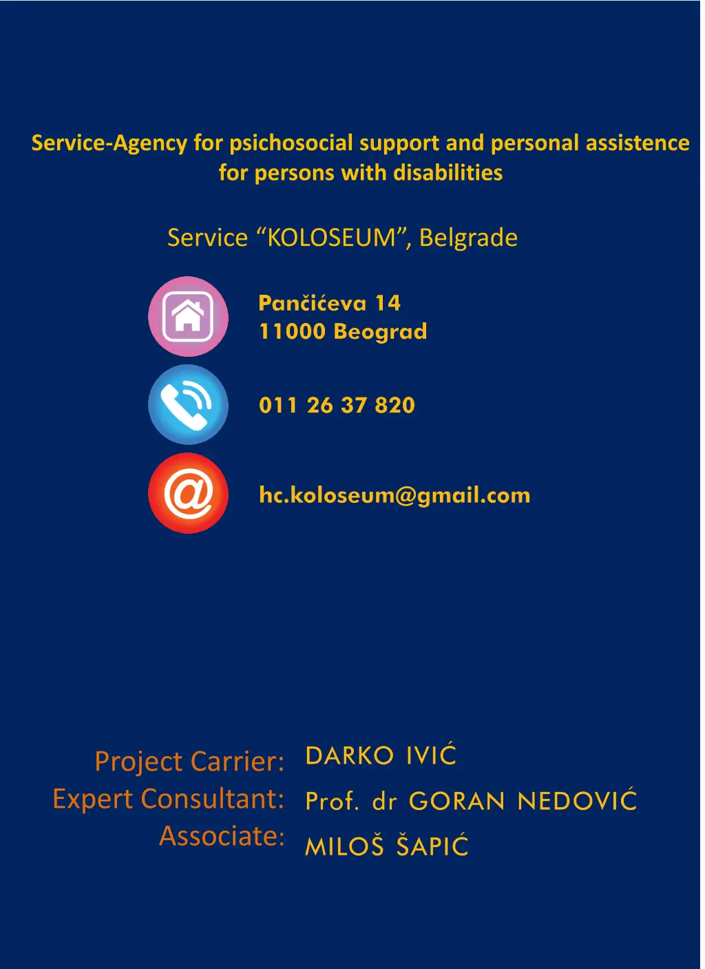 service agency for psichosocial support