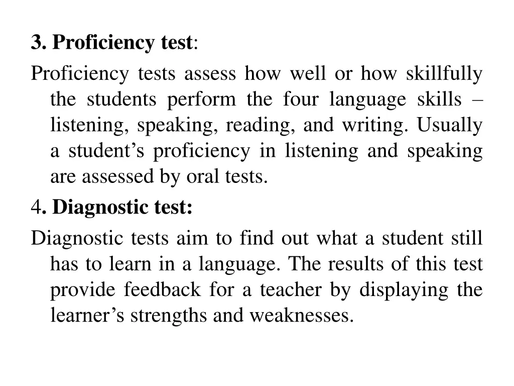 3 proficiency test proficiency tests assess
