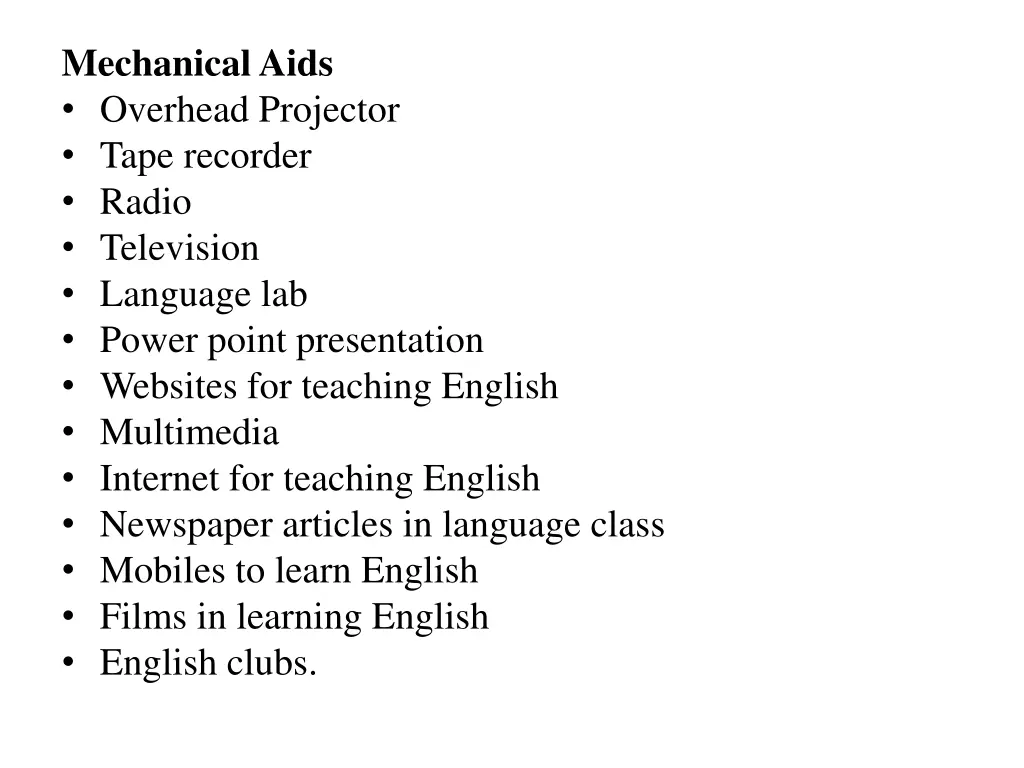 mechanicalaids overhead projector tape recorder