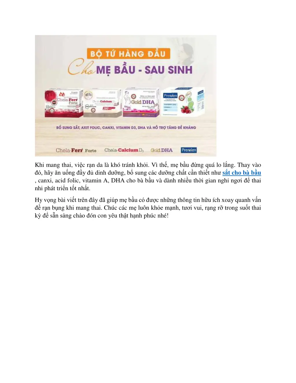 khi mang thai