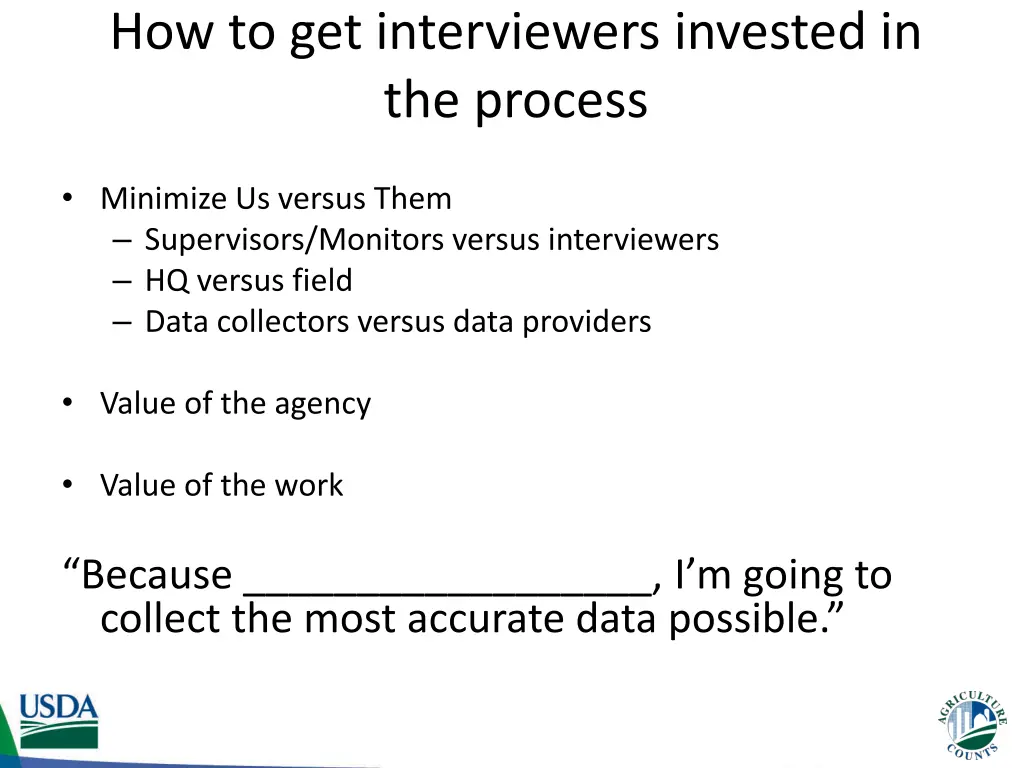 how to get interviewers invested in the process
