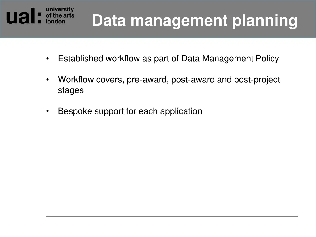 data management planning