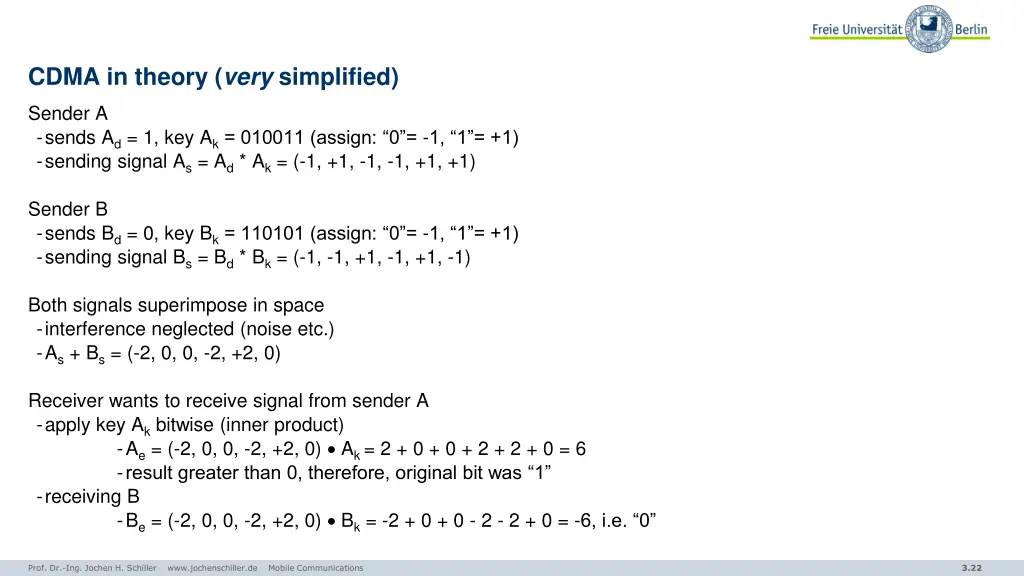 cdma in theory very simplified