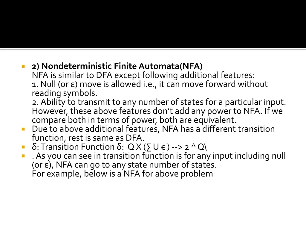 2 nondeterministic finite automata