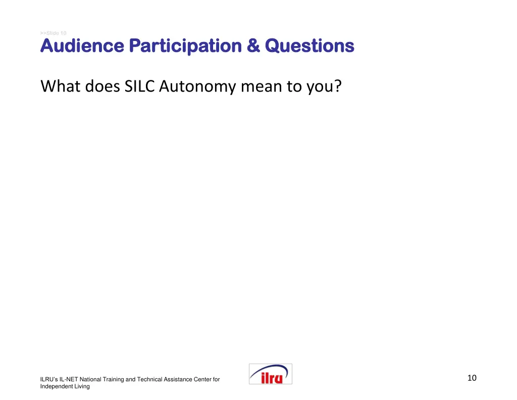 slide 10 audience participation questions