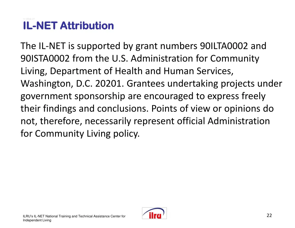 slide 21 slide 21 il il net attribution