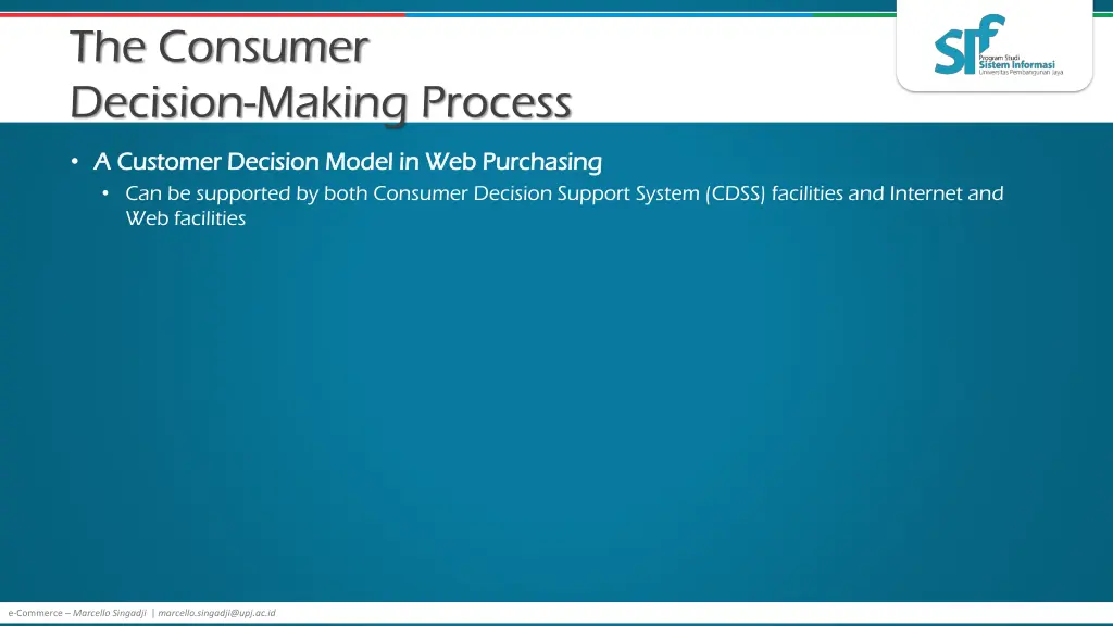 the consumer decision making process