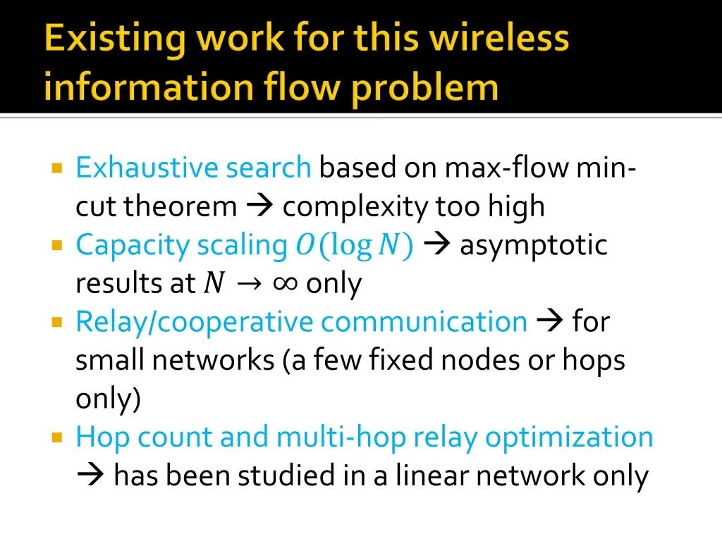 exhaustive search based on max flow