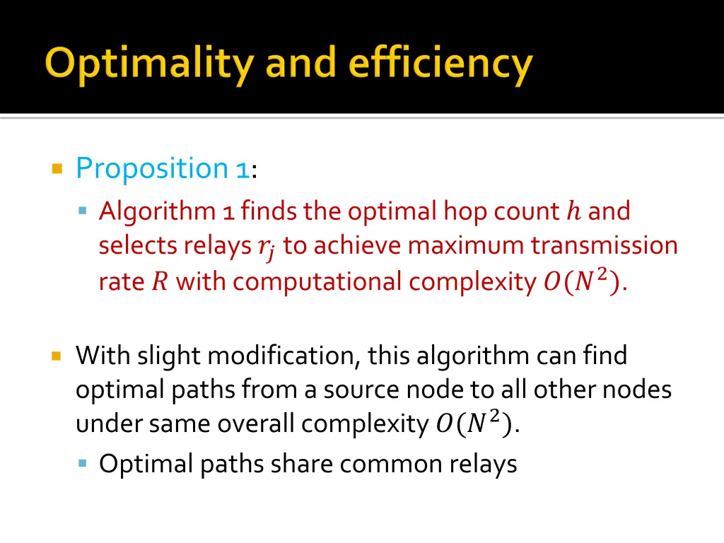 proposition 1 algorithm 1 finds the optimal