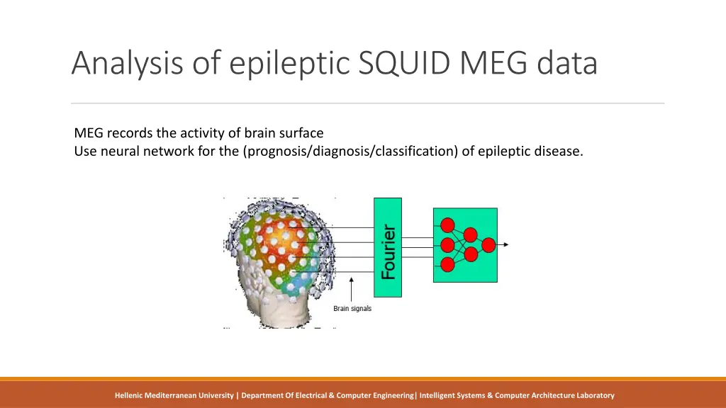 analysis of epileptic squid meg data