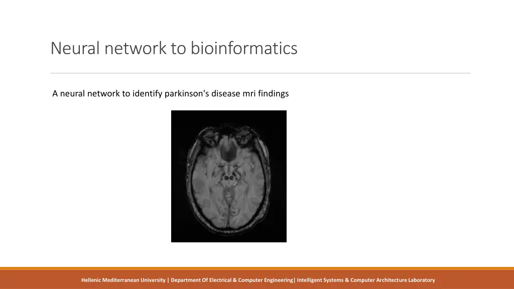neural network to bioinformatics