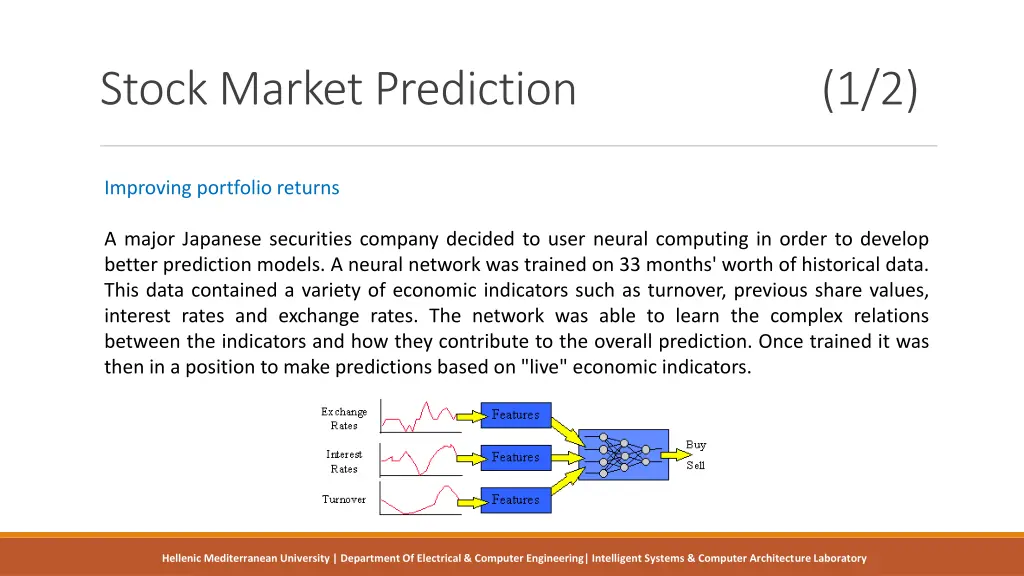 stock market prediction 1 2