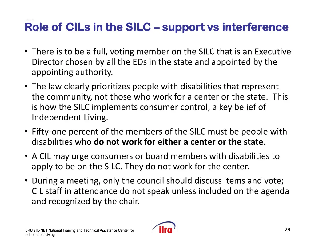 slide 29 slide 29 role of cils in the silc role