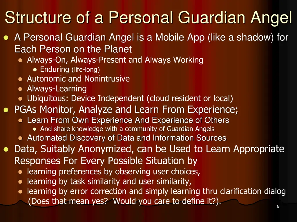 structure of a personal guardian angel