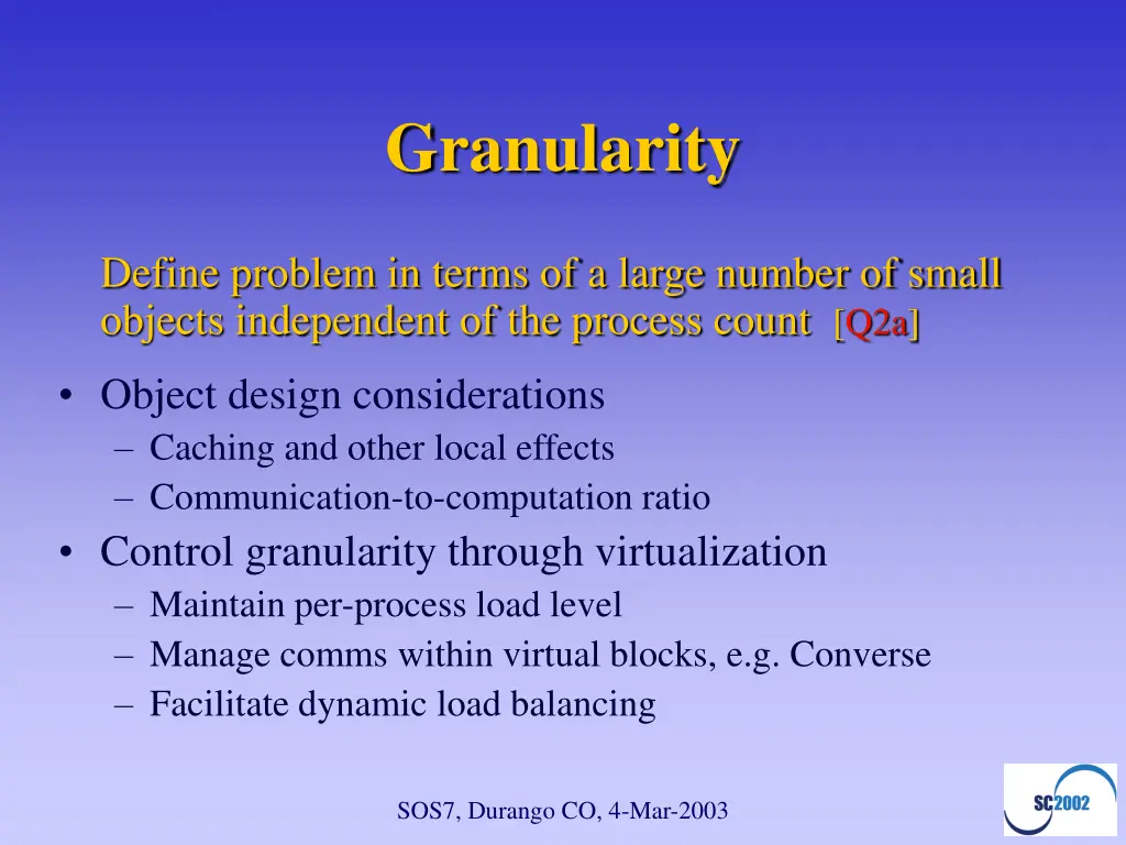 granularity