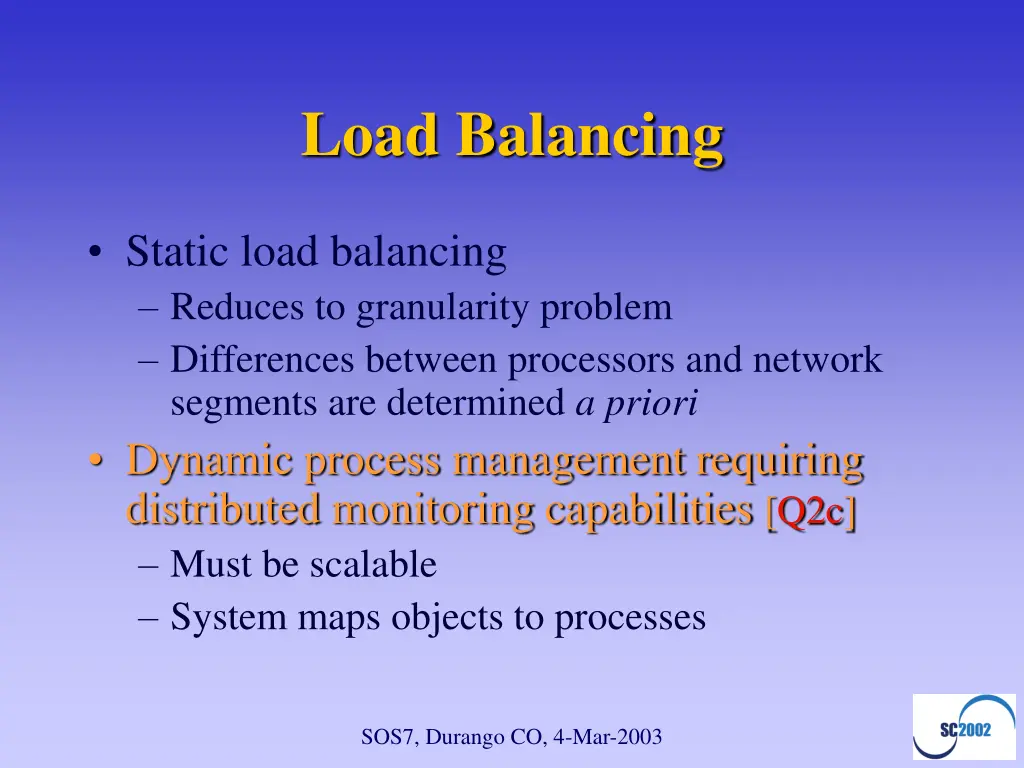 load balancing