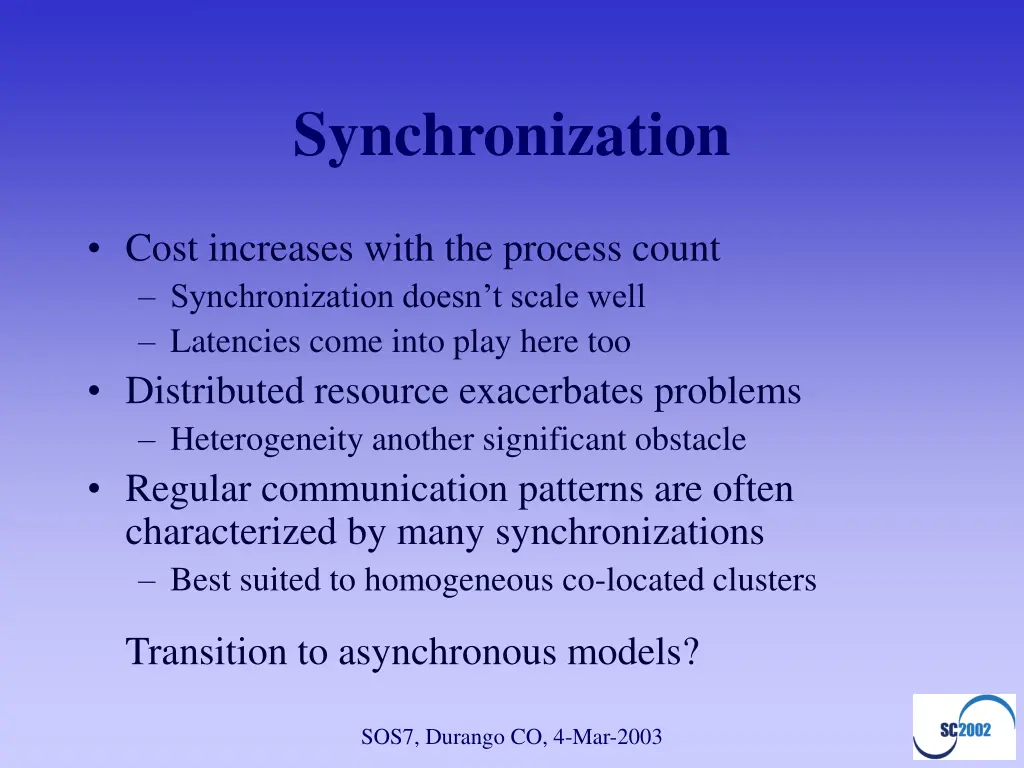 synchronization