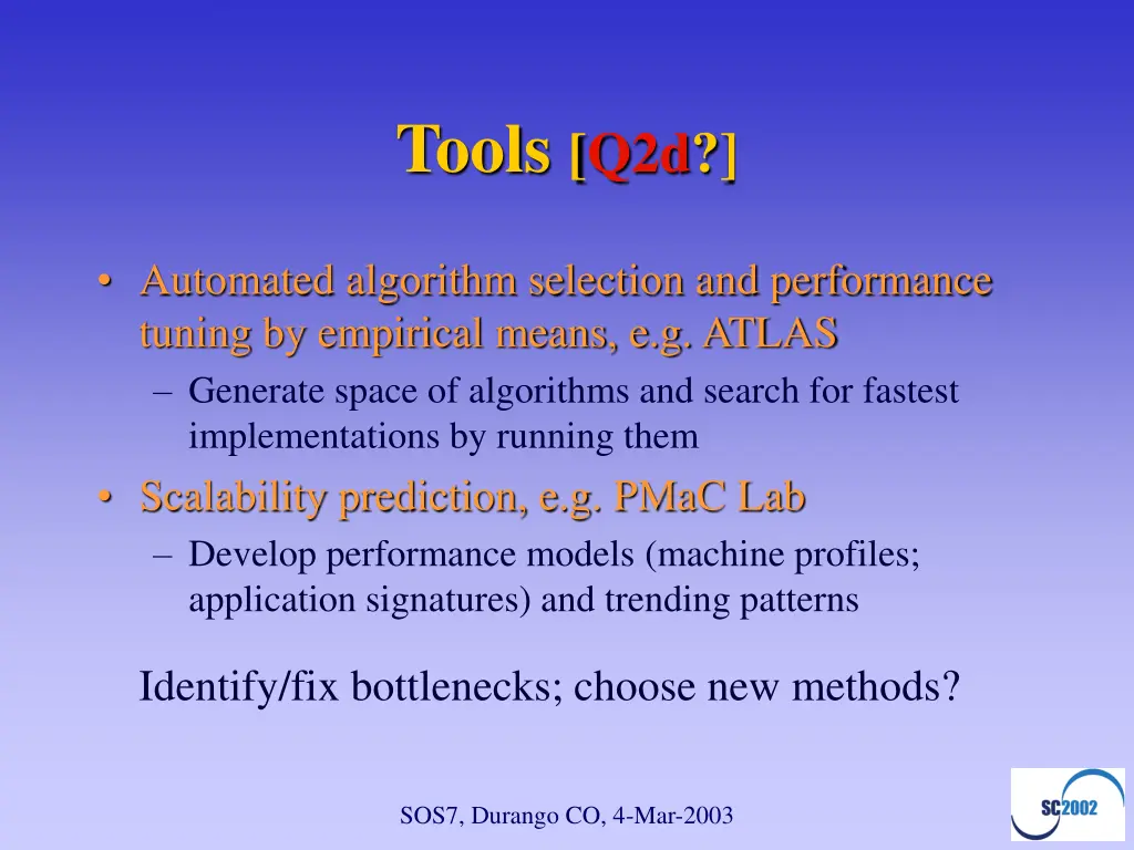 tools q2d