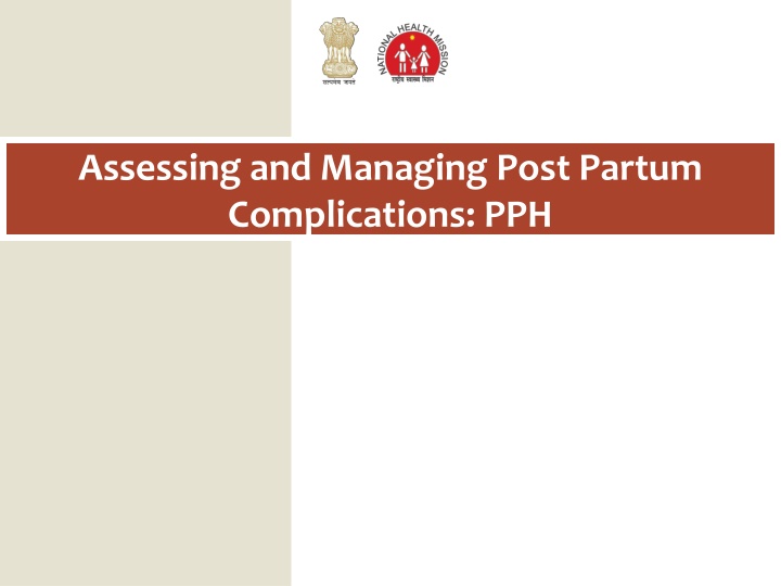 assessing and managing post partum complications