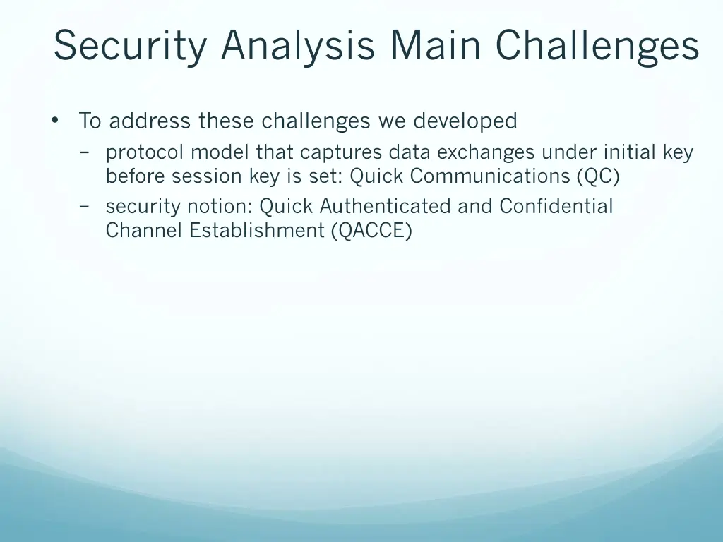 security analysis main challenges 1