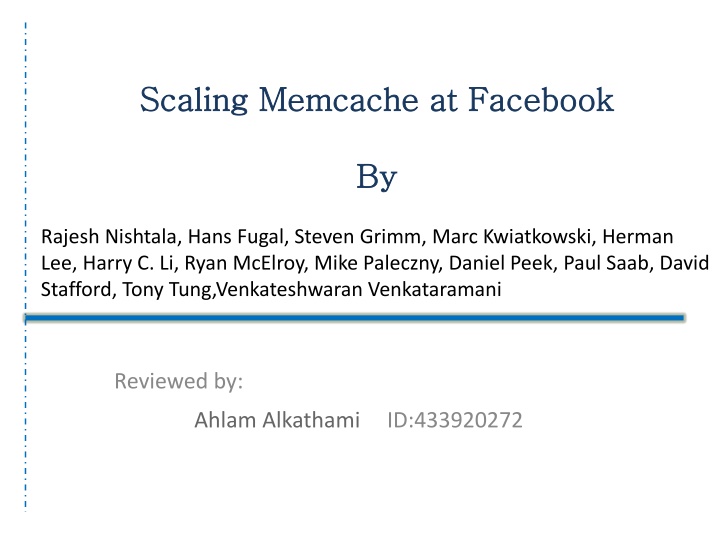 scaling scaling memcache memcache at