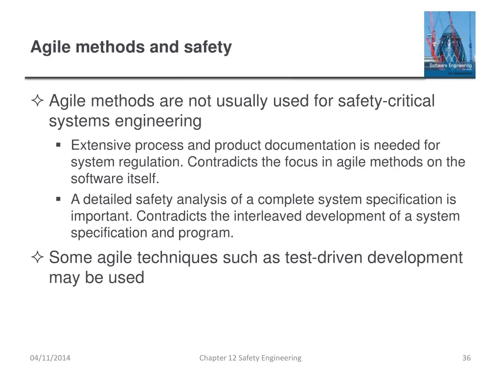 agile methods and safety