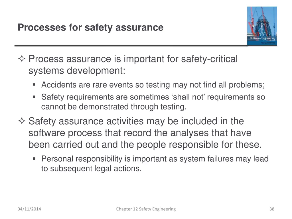 processes for safety assurance