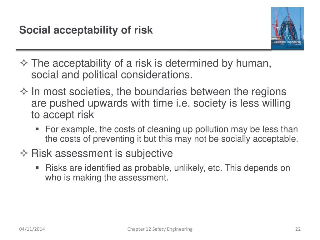 social acceptability of risk