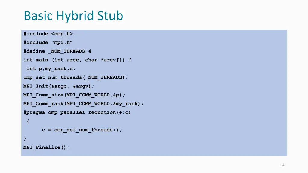 basic hybrid stub