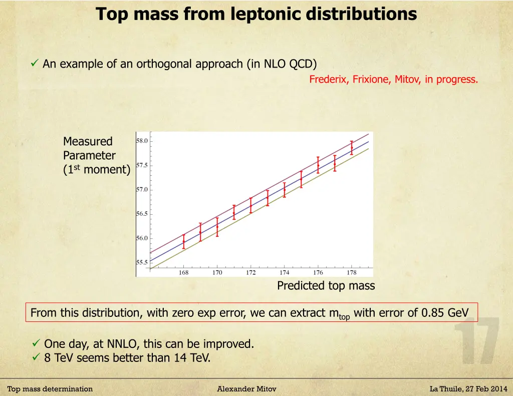 top mass from leptonic distributions