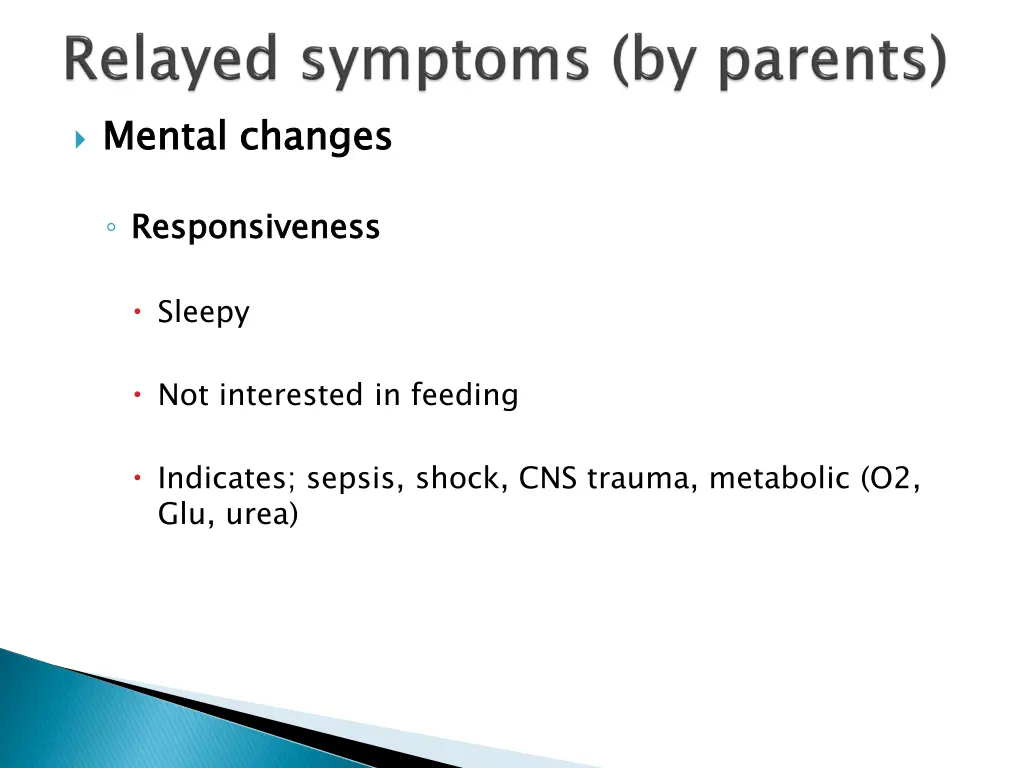 mental changes